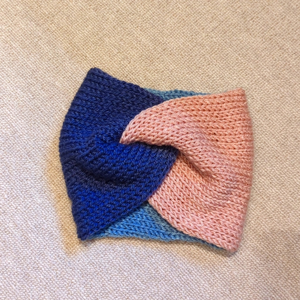Knit twist headband